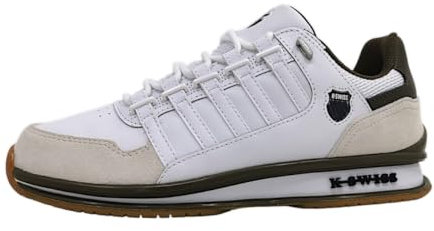 K-Swiss Herren Rinzler GT Sneaker, White/Teak/Gum, 47 EU