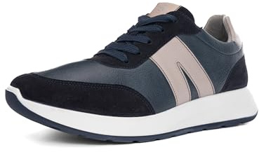 ARA Matteo, Scarpe da Ginnastica Uomo, Blu Pebble, 45 EU Larga