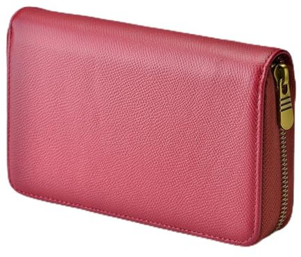 Asvine Füllfederhalter-Etui, echtes Leder, Stifteetui, 10 Geteilte Fächer, Weinrot, Tintenroller-Halter, handgefertigtes Display, Organizer, Reißverschlusstasche