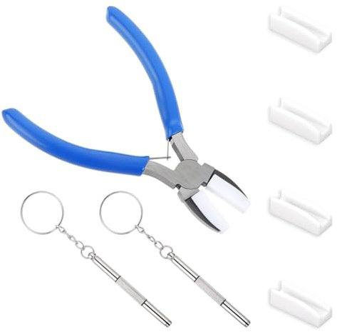 Doxiuyo Strumenti per La Creazione di Gioielli In Acciaio al Carbonio Pinza Morbide A Doppia Ganascia Piatta In Nylon