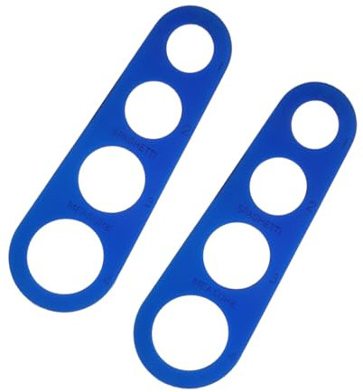 iplusmile Lot De 2 Outils De Fabrication De Pâtes Mesureur De Spaghetti En Métal Outil De Mesure De Cuisine Mesureur De Spaghetti En Acier Inoxydable Bleu