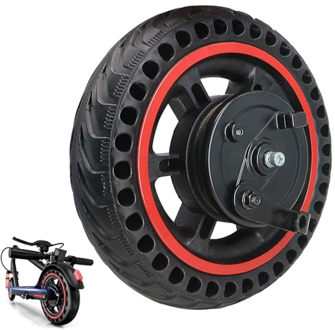 8.5'' Electric Scooter Replacement Wheel – Solid Tire with Hub & Drum Brake | Specially designed for 8.5 DRUM BRAKE Escooter – Fits VOLPAM Q1, MAXSHOT V1, V7, Joyhis: JS03, JS01, NAVIC T3, T5