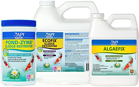 API Pond Essentials Bundle - Includes Algaefix Algae Control, Pondzyme Sludge Destroyer and Ecofix Sludge Remover