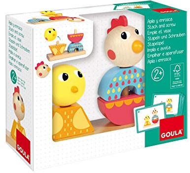 Goula - Apila y enrosca, Juego Preescolar a Partir de 2 años
