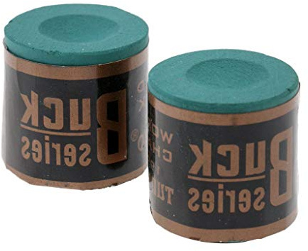 Tenlacum Lot de 2 blocs de craie pour queue de billard Vert Rouge (vert)