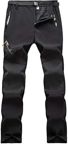 Freiesoldaten de Los Hombres Exterior Pantalones Ligeros Secado Rápido Senderismo Caza Pantalones de Pesca con Cinturón