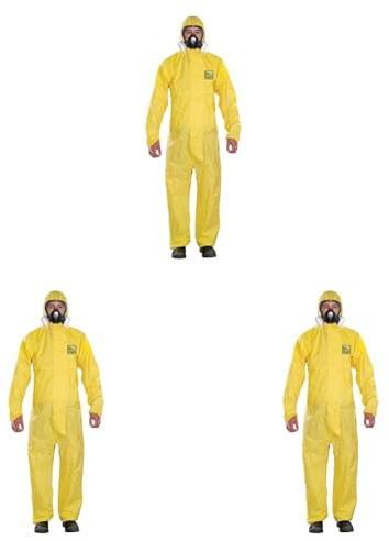 Ansell AlphaTec 2300 Model 132 Yellow Chemical Suit Disposable Overalls
