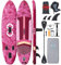 ZLX 350 cm Aufblasbares Stand Up Paddle Board - Stand Paddling Premium SUP Board für alle Skill Levels: Stabil, rutschfest, verstellbar, inklusive Leash & Tragetasche