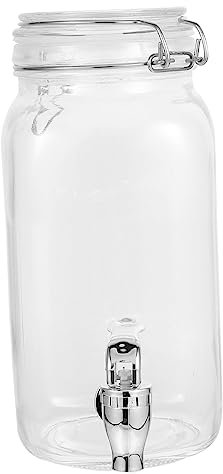 OFFSCH Barril De Enzimas Para Tanque De De Vidrio Con Grifo Dispensador De Bebidas Para Cocina y Hogar