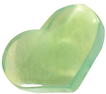 Zuasdvnk Piedra de fluorita, piedras de corazón de fluorita,Piedra de fluorita cruda - Reiki Rock, elimina la energía negativa, piedras de gemas de bolsillo de colores verdes