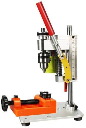 Trapano a Colonna da Banco, Mini trapano da banco multifunzionale, fresatrice, 120 W, fai da te, macchina for foratura ad alta precisione, mandrino(Update Package 2)