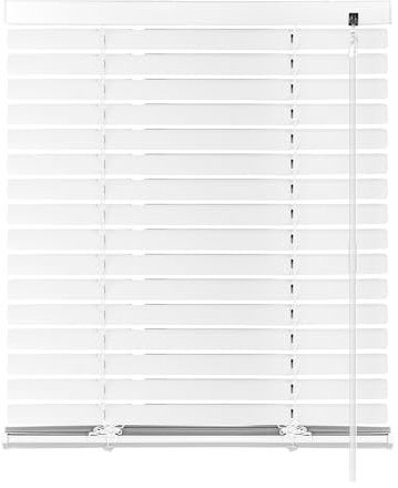 S SIENOC Aluminium Jalousie Weiß B85xH160cm Venetian Blinds Jalousie ohne Bohren inkl. Klemmclips