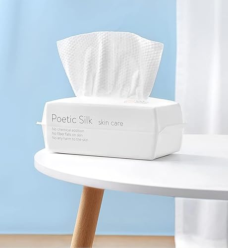 Forrader Pure Cotton Wipes, semplice panno per il viso bagnato e a secco di pulizia, per la pelle sensibile, cura del bambino, rimozione del trucco, pulizia di superficie (1pack=100pcs)