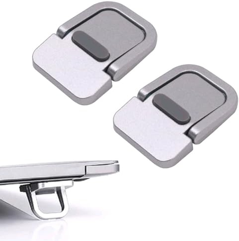 Tiardey 2PCS Silver Portable Keyboard Riser Supporto per mini laptop autoadesivo Supporto per tastiera del computer invisibile