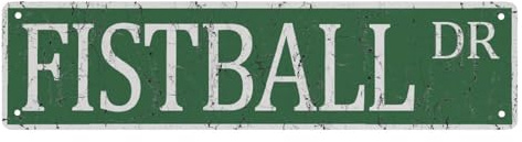 Metal Tin Signs Fistball Dr 4 X 16 Inch Vintage Tin Signs Funny Street Metal Signs For Home Wall Bar Man Cave