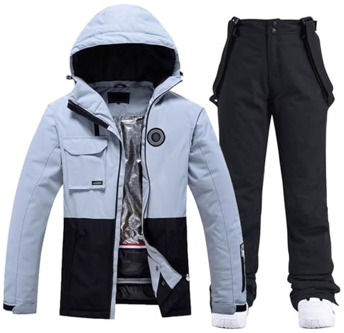 Tuta Da Sci Donna Con Cappotto e Cerniera - Outfit Sportivo Per Neve e Montagna - Completo Giacca Per Attività All'aria Aperta