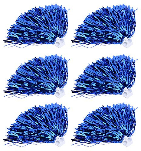 Syrisora 6 Pompones de Porristas de 7 Colores, Pompones de Porristas, Pompones de Porristas, Accesorios útiles para Fiestas Deportivas de Animación de Equipo