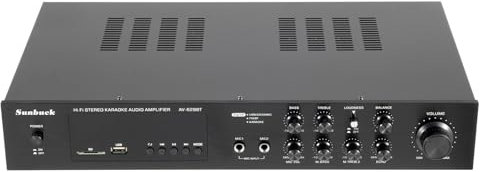 ACROSSPART Amplificatore stereo a 5 canali stereo amplificatore di potenza Bluetooth stereo Home Car Audio Amplificatore audio HiFi con telecomando stereo amplificatore per camera da letto studio