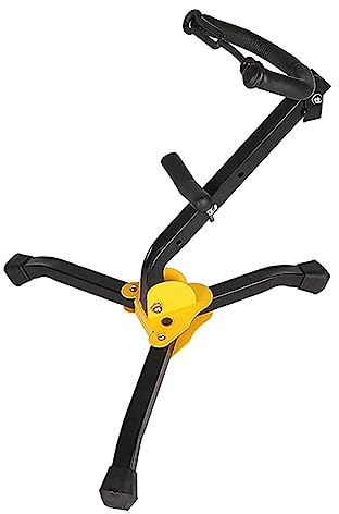 Fowecry Saxophone Stand Portable Folding Saxophone Stand Adjustable Triangle Base Musical Instrument Accessories