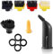 Wiseten Accessories for Kärcher Easyfix SC1 SC2 SC3 SC4 SC5 Steam Cleaner Attachments, Nozzle Set with Sealing Ring and 5 Brush Set Ppare Parts for Kärcher