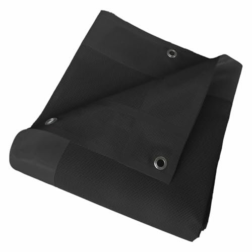 Tecplast Carport-Plane Mikroperforiert Schwarz 3x5 m - 5 Jahre Garantie MP460CP - Durchlässiges PVC - Made in France