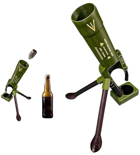 Abridor de botellas de mortero, abridor automático de cerveza, herramienta de extracción rápida de tapas manos libres para bebidas de soda, accesorio de bar novedoso para fiestas en casa, camping