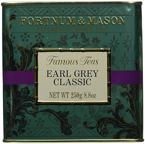 Fortnum & Mason British Tea, Earl Grey Classic, 250 g Loose English Tea in a Gift Tin Caddy (1 Pack) - Seller Model Id Legsfl098b - USA Stock
