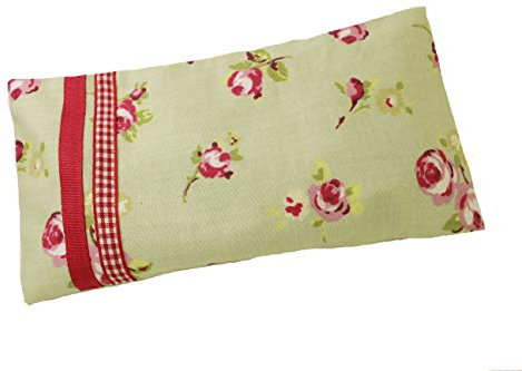 MIA STUDIO Yoga &Me Yoga-Lavendel-Augenkissen,für Meditation/Entspannung,organische Baumwolle,waschbar,mikrowellengeeignet,umweltfreundlich,wärmend,Spring Flowers