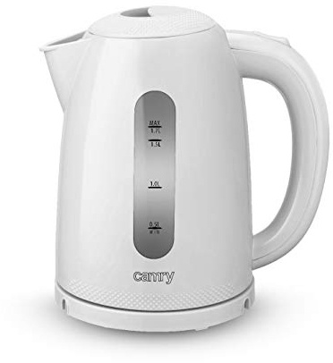 CAMRY CR 1254 W Elektrischer Wasserkocher, Kunststoff, Weiß