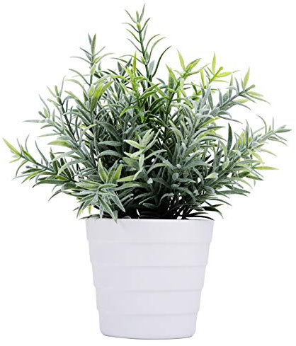 Meneco Small Fake Plant in Pot Artificial Plants Indoor Faux Plant Indoor Plant Artificial Potted Plant Decor for Home and Office