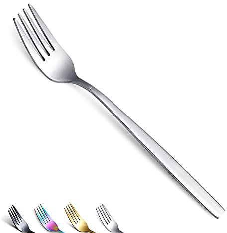 Berglander-6 pezzi Forchette da tavola in acciaio inossidabile, posate forchette e cucchiai, cucchiai e forchette