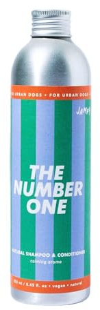 JAMPY Hundeshampoo sensitiv mit Conditioner. Hypoallergen bei Allergien & Dermatitis, juckreizlindernd, 98% natürliche Inhaltsstoffe, plastikfreie Verpackung - 250 ml.