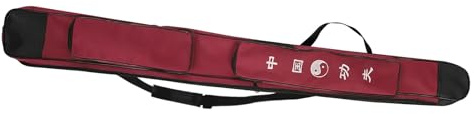 Bolsa Para Espada, Funda Para Espada, Bolsa De Transporte Para Espada, Caja Para Espada Samurái Con Correa Para El Hombro Para Cosplay, Halloween, Bolsa Protectora Para Espada Para Kung Fu(Rojo)