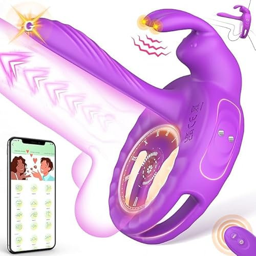 Sex Spielzeug für Die Paare Penisring Vibrator - Penis Ring Sexspielzeug für Paare Extrem Sex Männer Frau, Klitoris Penisringe Sex Toys, Cockring Sextoysets für Paare Sex Vibratorensets für Männer