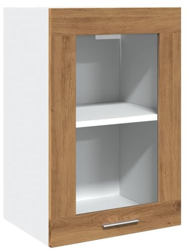 vidaXL Vitrina Colgante Lyon Roble Artesanal 40x31x60 cm Madera de ingeniería