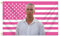 BOYSSPAA USA Flag Tapestry - Pink American Flag with Drew & Starkey Design 3x5 Ft Flag for Indoor & Outdoor Use Funny Celebrity Background for Dorms & Parties