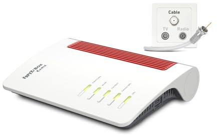 Fritz!Box 6670 Kabel | Wi-Fi 7 Router mit Kabelmodem, Zigbee & DECT ULE, 2,5 Gigabit LAN, Mesh Wi-Fi, USB, TV-Streaming | Kompatibel mit Ziggo, Delta und mehr | Kostenlose Updates