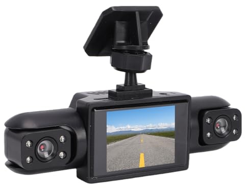 Plyisty Dashcam 4K 1080p, Visión de 360° Gran Angular Cámara de Tablero Delantera Trasera Izquierda Derecha de 4 Canales con Grabación en Bucle para Camiones SUV (64GB)