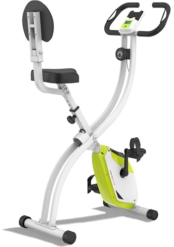 Ultrasport F-Bike Vélo d’Appartement Pliable I Vélos d'Appartement Extra Silencieux jusqu'à 130 kg avec Selle Confort, Velo d Appartement Pliable