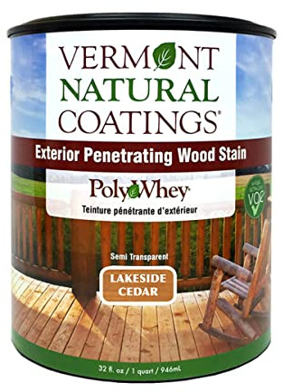 Vermont Natural Coatings PolyWhey Exterior Penetrating Stain - Lakeside Cedar - Quart