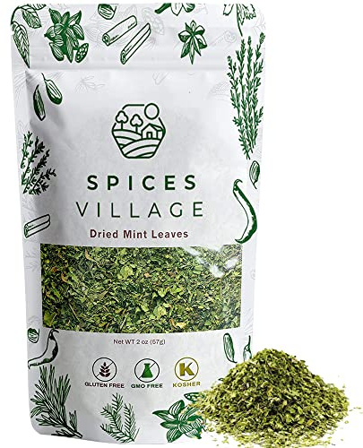 SPICES VILLAGE Dried Mint for Cooking, 2 oz, Kosher, Non GMO