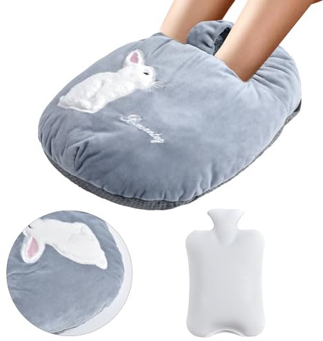 Fußwärmer,Goomp Fußwärmer Ohne Strom Fußwärmer mit Wärmflasche 2 in 1 Fußwärmer Winter Fußheizung Heizmatte für Damen Mann