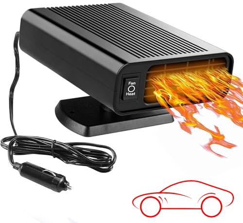 Showvigor 12v Portable Car Window Defroster Car Windscreen Demister Car Heaters, Car Warmer for Winter, Suitable for All Car, Gift for Christmas