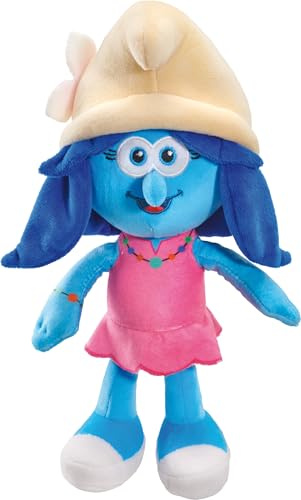 Schmidt Spiele 42285 Smurfarna, smurfblomma, 27 cm plyschfigur, flerfärgad