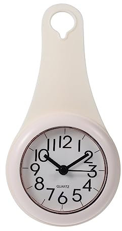 GREENADSCAPE Badezimmeruhr Klein Digital Wanduhr Mit Saugnapf Und Griff Für Badezimmer Und Küche