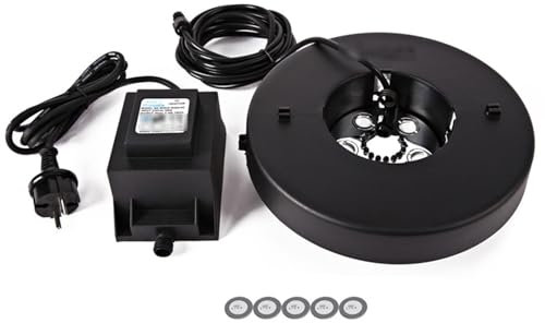 Humidificador de aire, generador de niebla para el hogar, atomizador de paisaje acuático, fuente de agua, atomizador para estanque, generador de niebla,F-Colored-lights