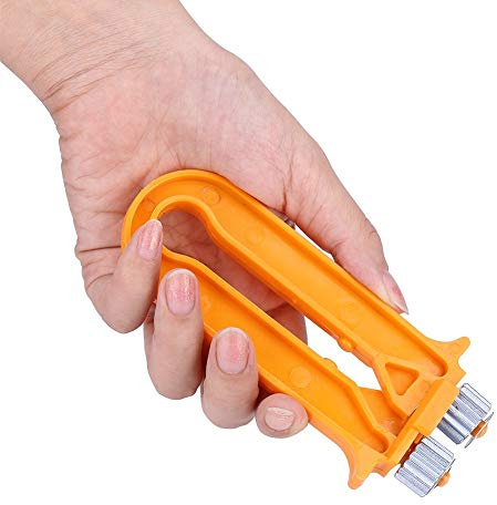 2 in 1 Beehive Frame Wire Crimper, Beekeeping Crimping Tool, Orange, Plastic and Metal, 5.31 x 1.65 Inch