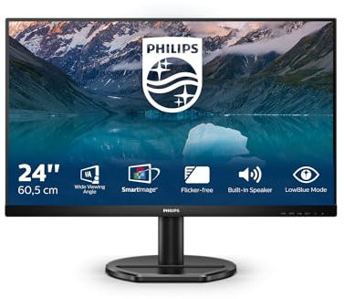Philips 242S9AL - 24 Zoll Full HD Monitor, AdaptiveSync, Lautsprecher (1920x1080, 75 Hz, HDMI, DVI, VGA) schwarz