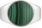 cai Herren Ring 925/- Sterling Silber Glänzend Malachit weiß 2,50ct 132270841
