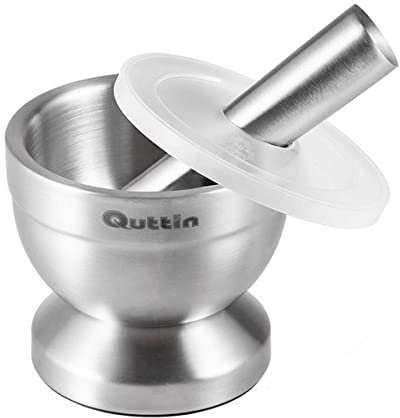 Mortero Quttin Acero Inoxidable Antideslizante (9,8 x 8,2 cm)
